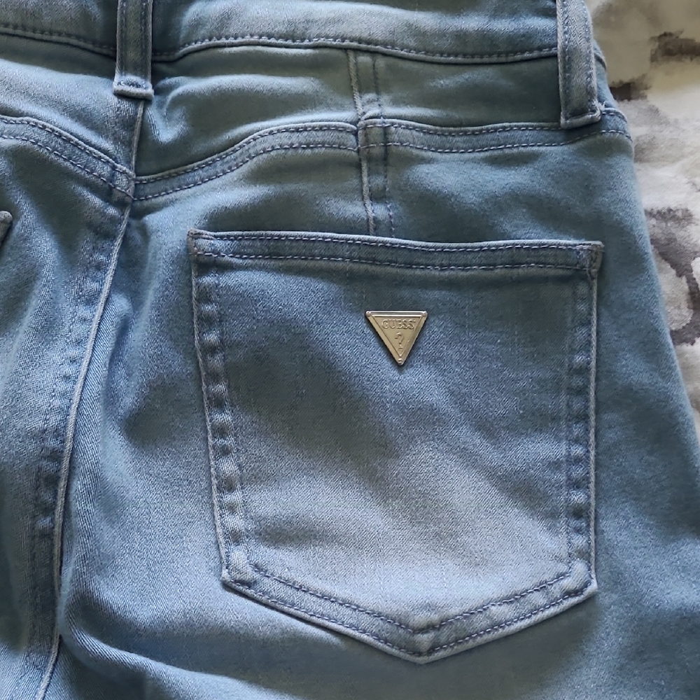 Guess Blue Skinny Jeans with Smooth Stretch Denim